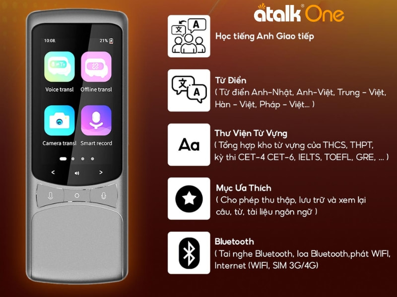 Máy Phiên Dịch 2 Chiều ATalk One