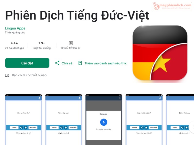 App Phiên Dịch Tiếng Đức - Việt