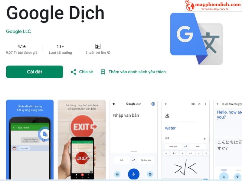 Phần Mềm Dịch Tiếng Hàn - Việt Chuẩn Xác Google Translate
