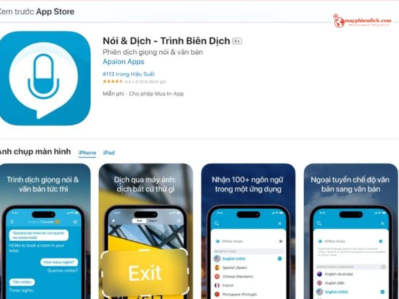 Nói Và Dịch - App Dịch Giọng Nói Việt - Nga Cực Nhạy