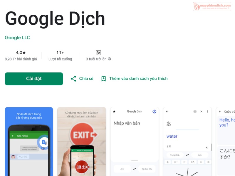 Phần Mềm Dịch Tiếng Nhật Google Translate