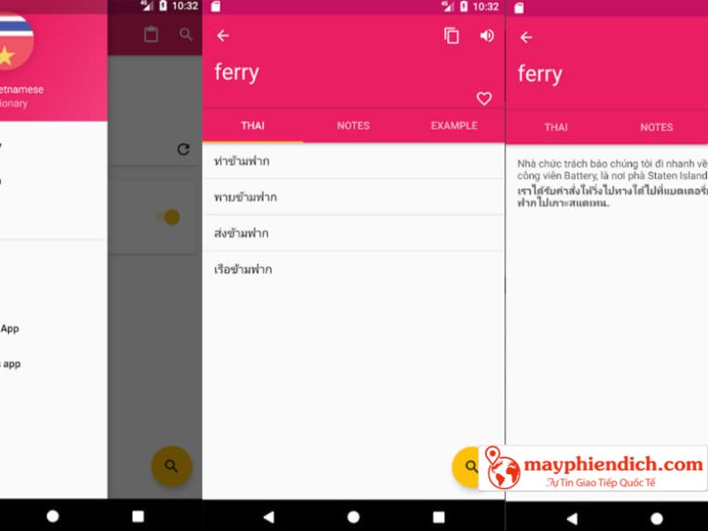 Thái - Vietnamese Offline Dictionary Translator