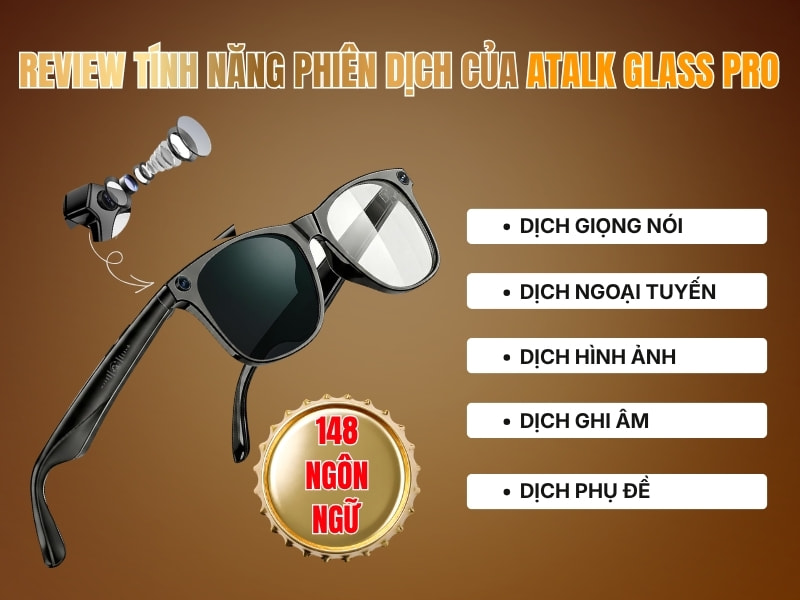 Đánh Giá Những Tính Năng Nổi Bật Có Trên Kính Thông Minh ATalk Glass Pro