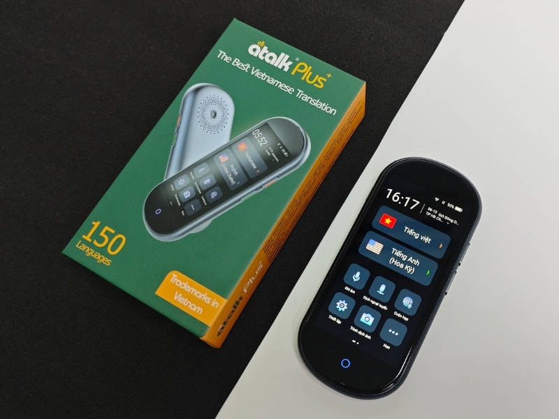 Máy Phiên Dịch Cầm Tay ATalk Plus+ - Dịch Tự Động Không Cần Bấm Nút - Không Cần Chạm