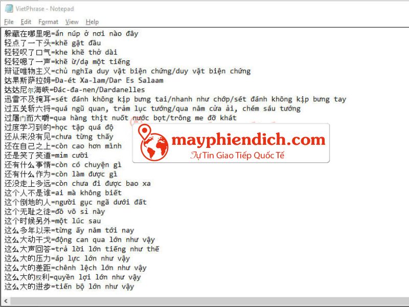 Update Data Cho Phần Mềm Quick Translator