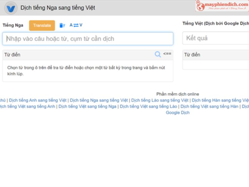 Trang Web Dịch Tiếng Nga Tự Động Vikitranslator.com