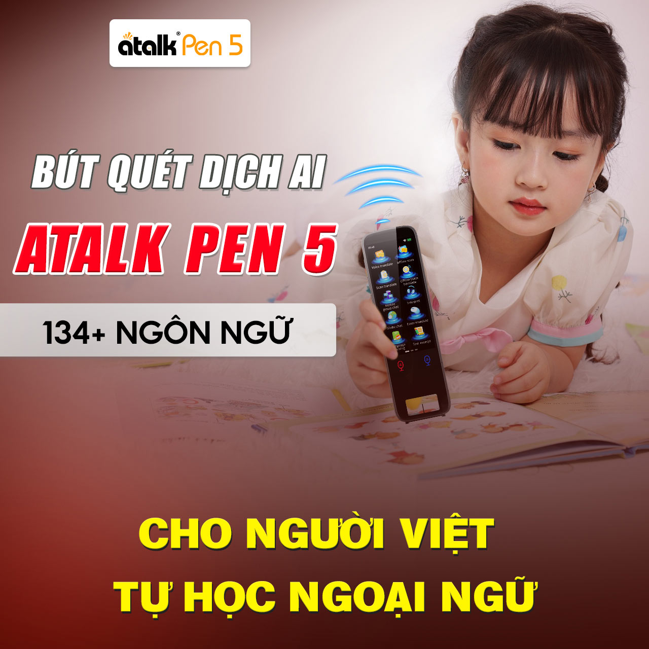 Bút Quét Dịch AI Thông Minh ATalk Pen 5