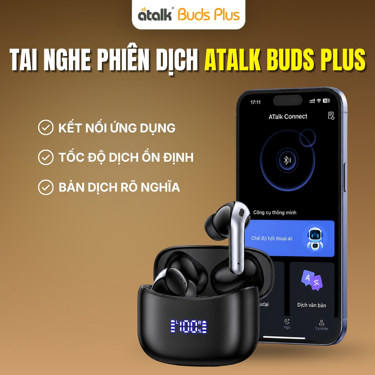 Tai Nghe Thông Dịch ATalk Buds Plus