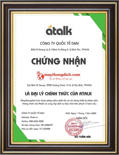 Chứng Nhận Đại Lý Cấp 1 Chứng Nhận Đại Lý Cấp 1