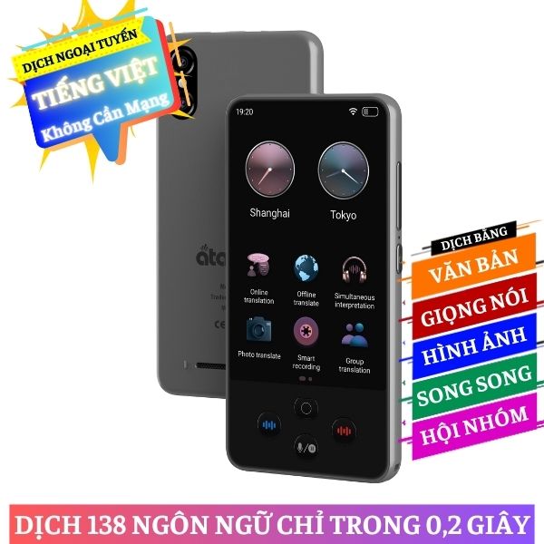 MÁY PHIÊN DỊCH ATALK LITE | DỊCH THUẬT 138 NGÔN NGỮ - GIÁ TỐT