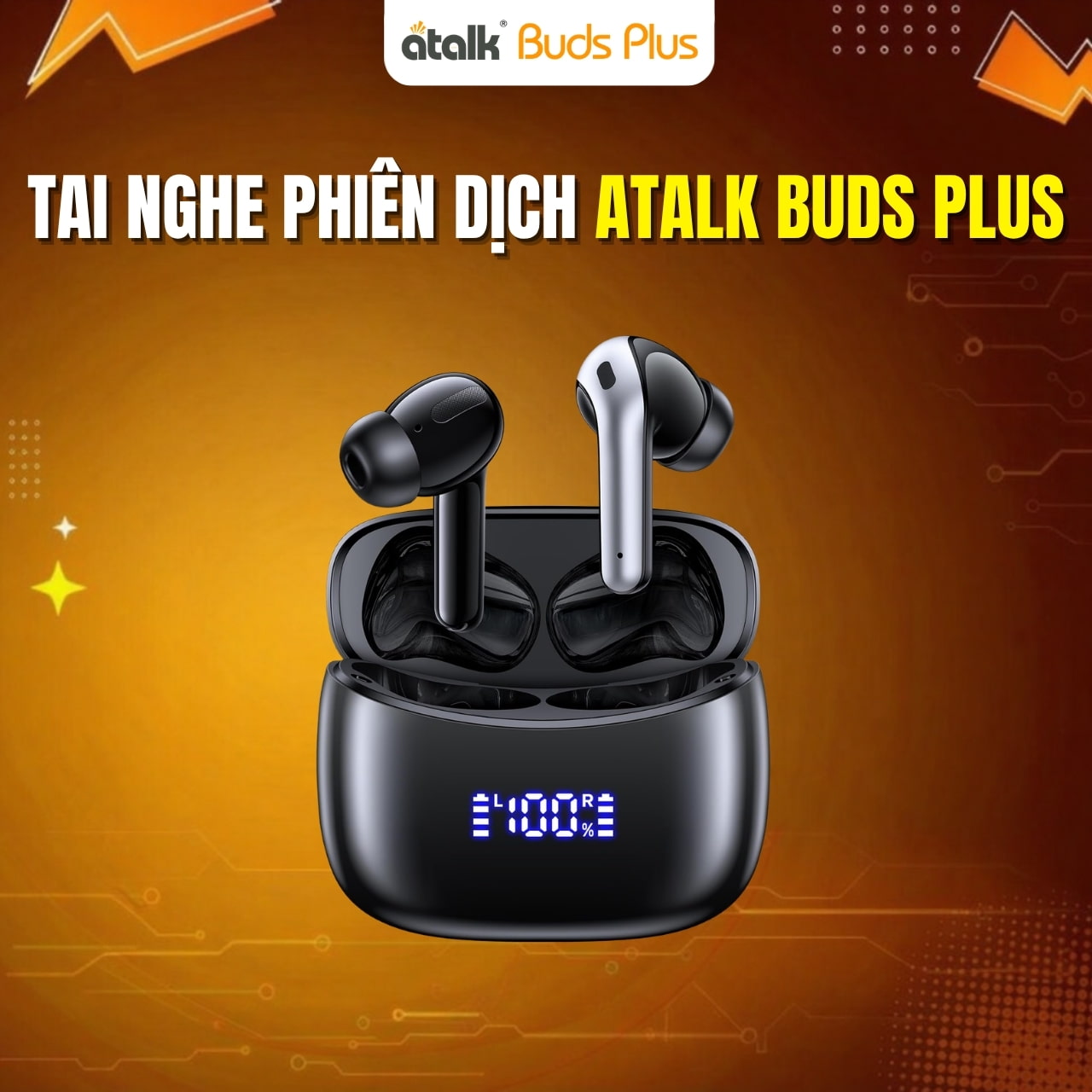 Tai Nghe Phiên Dịch AI Thông Minh ATalk Buds Plus