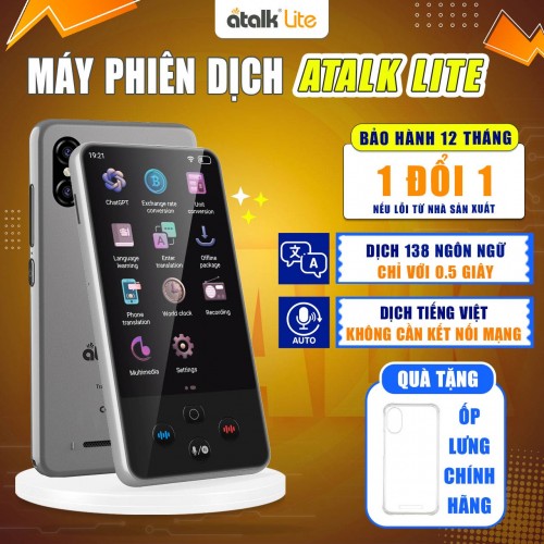 MÁY PHIÊN DỊCH ATALK LITE | DỊCH THUẬT 138 NGÔN NGỮ - GIÁ TỐT