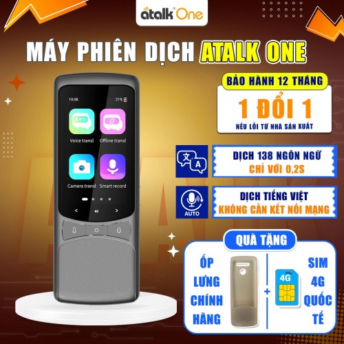 MÁY PHIÊN DỊCH ATALK ONE - DỊCH TIẾNG VIỆT OFFLINE MÁY PHIÊN DỊCH ATALK ONE - DỊCH TIẾNG VIỆT OFFLINE