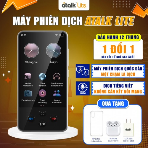 Máy Phiên Dịch ATalk Lite | DỊCH OFFLINE Tiếng Việt Nhanh Chóng - RÕ NGHĨA